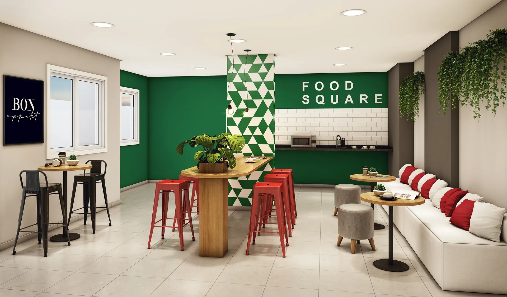 Apio Food Square - Área de lazer do Epic Jaguaré em Jaguaré, São Paulo