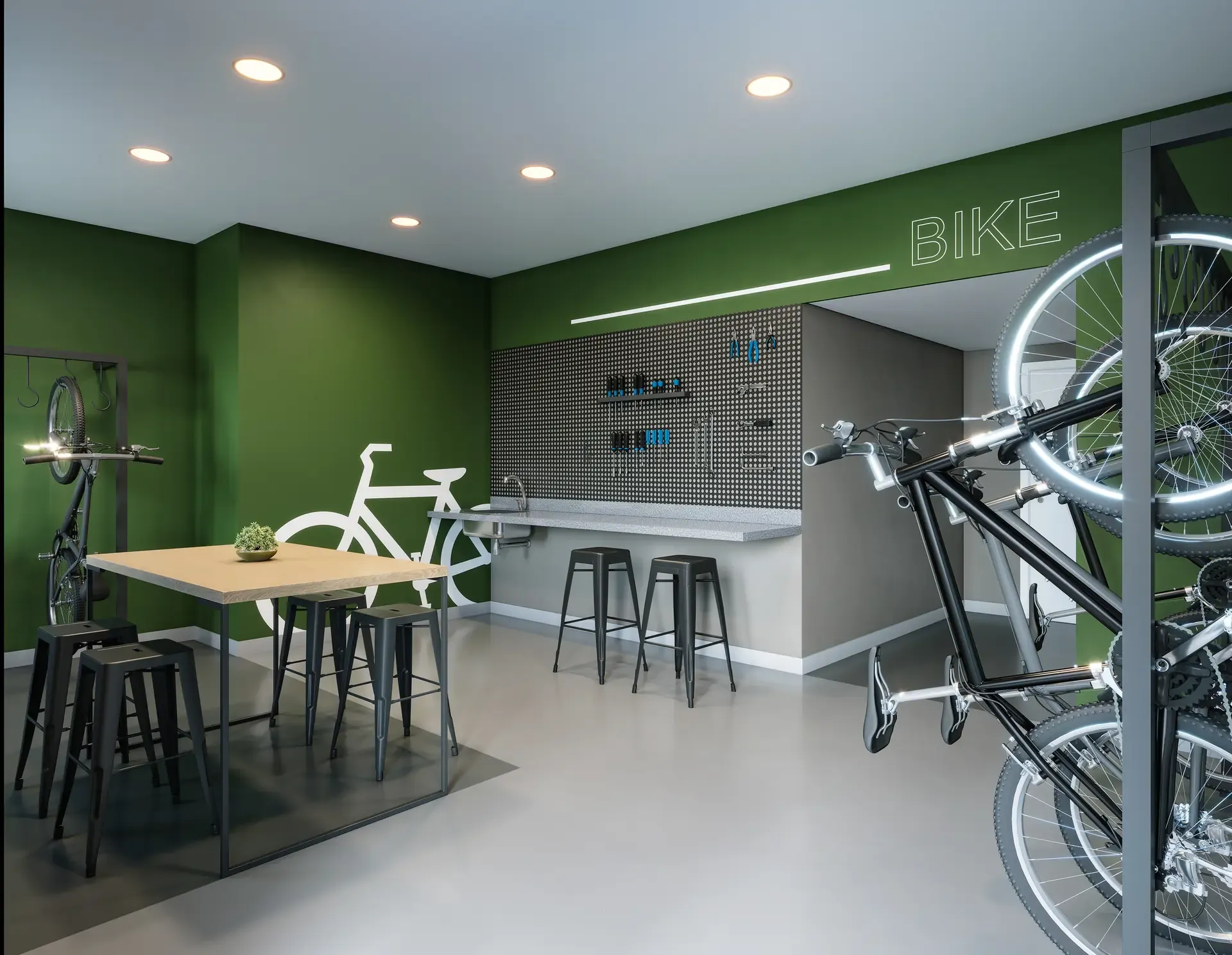 Bicicletário - Área de lazer do Win Ibitirama em Vila Prudente, São Paulo