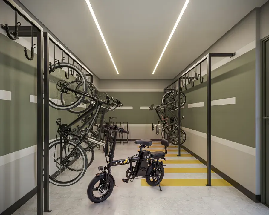 Bicicletário - Área de lazer do Alves Pinheiros em Pinheiros, São Paulo