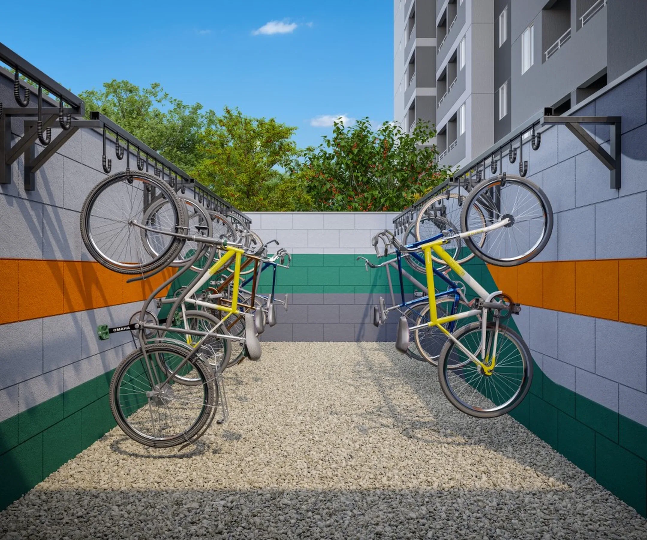 Bicicletário - Área de lazer do Mundo Apto Alto da Mooca em Mooca, São Paulo