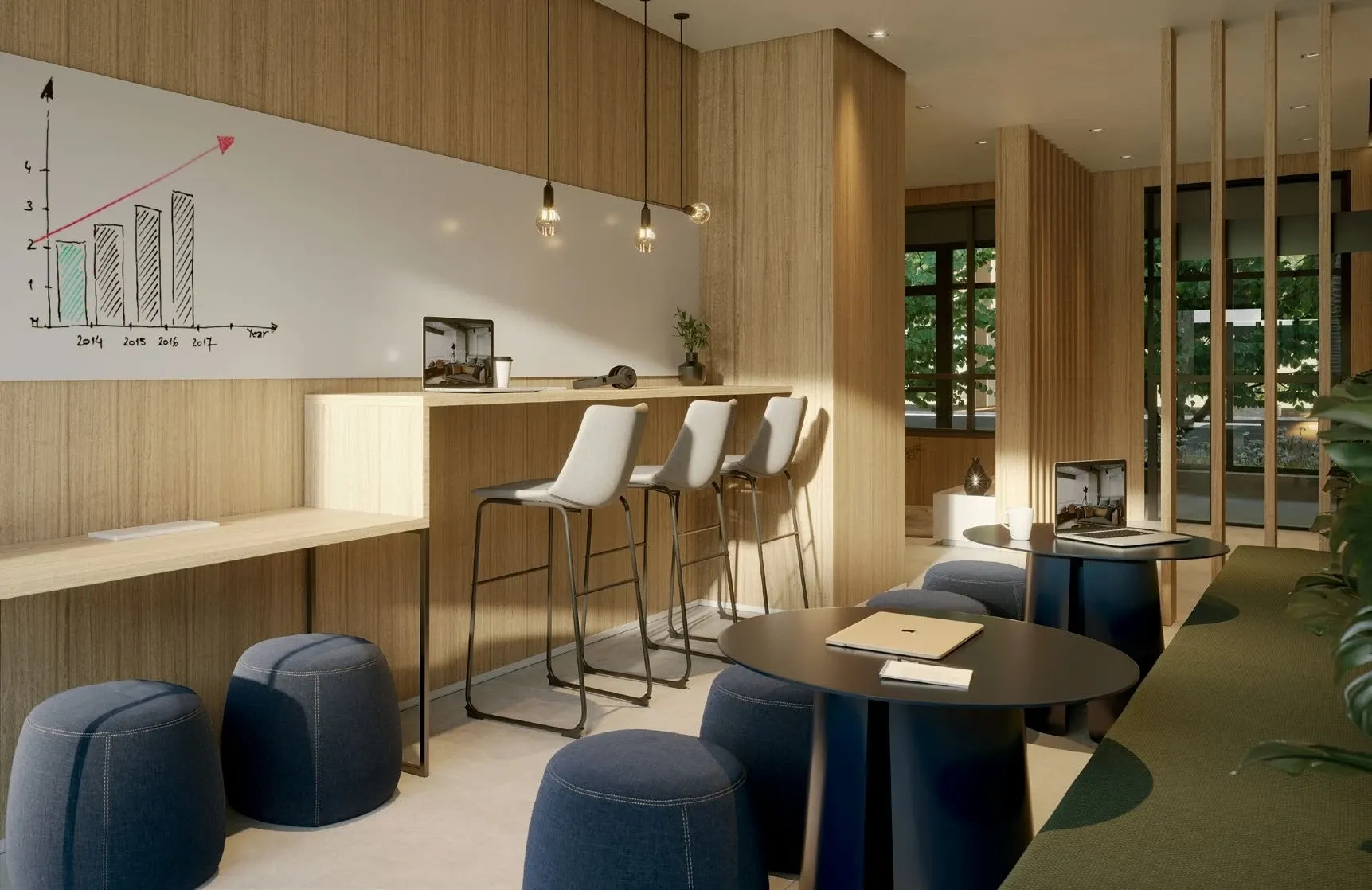 Coworking - Área de lazer do Today Alto da Boa Vista em Alto da Boa Vista, São Paulo