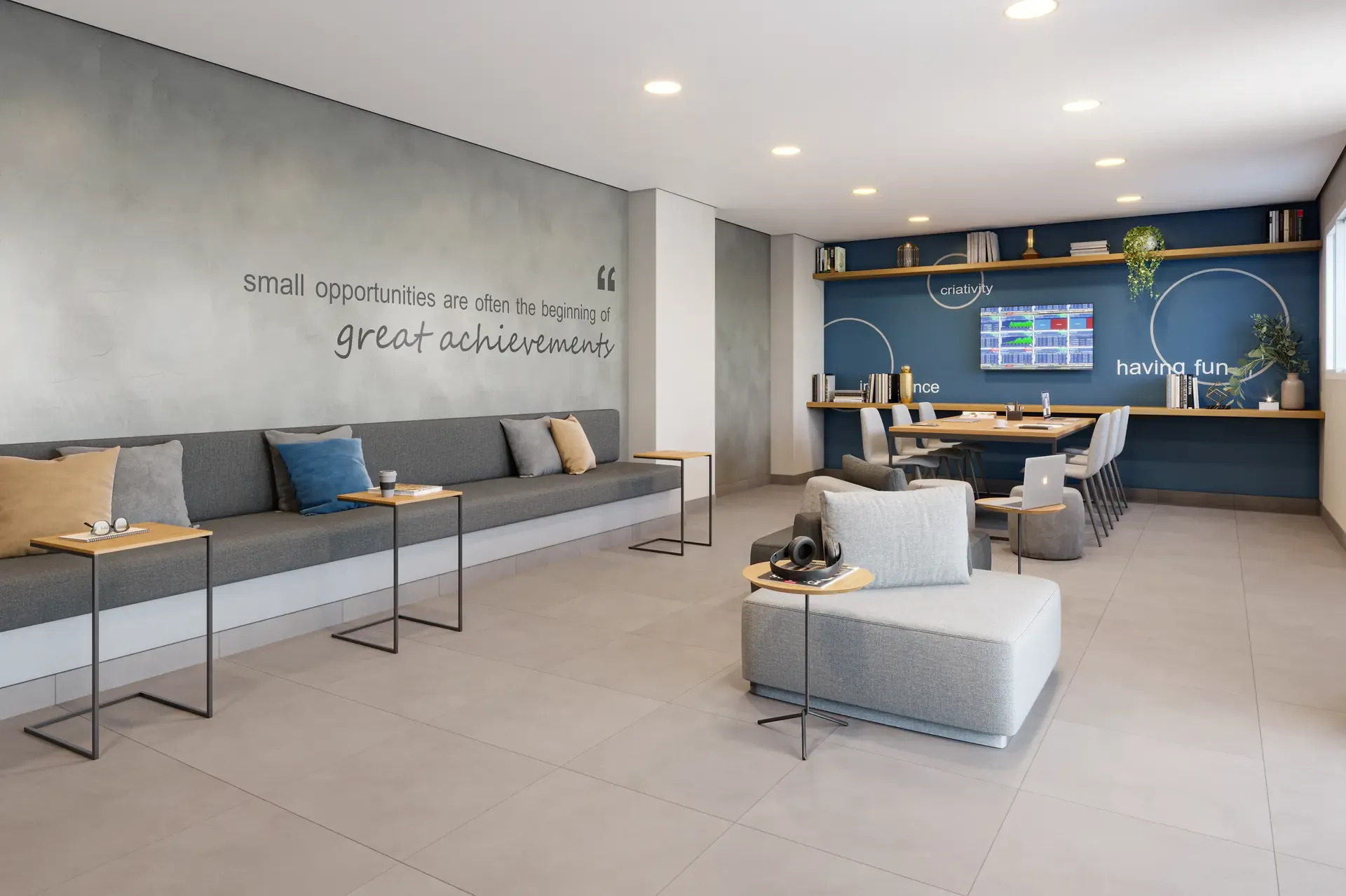 Coworking - Área de lazer do Win Ibitirama em Vila Prudente, São Paulo