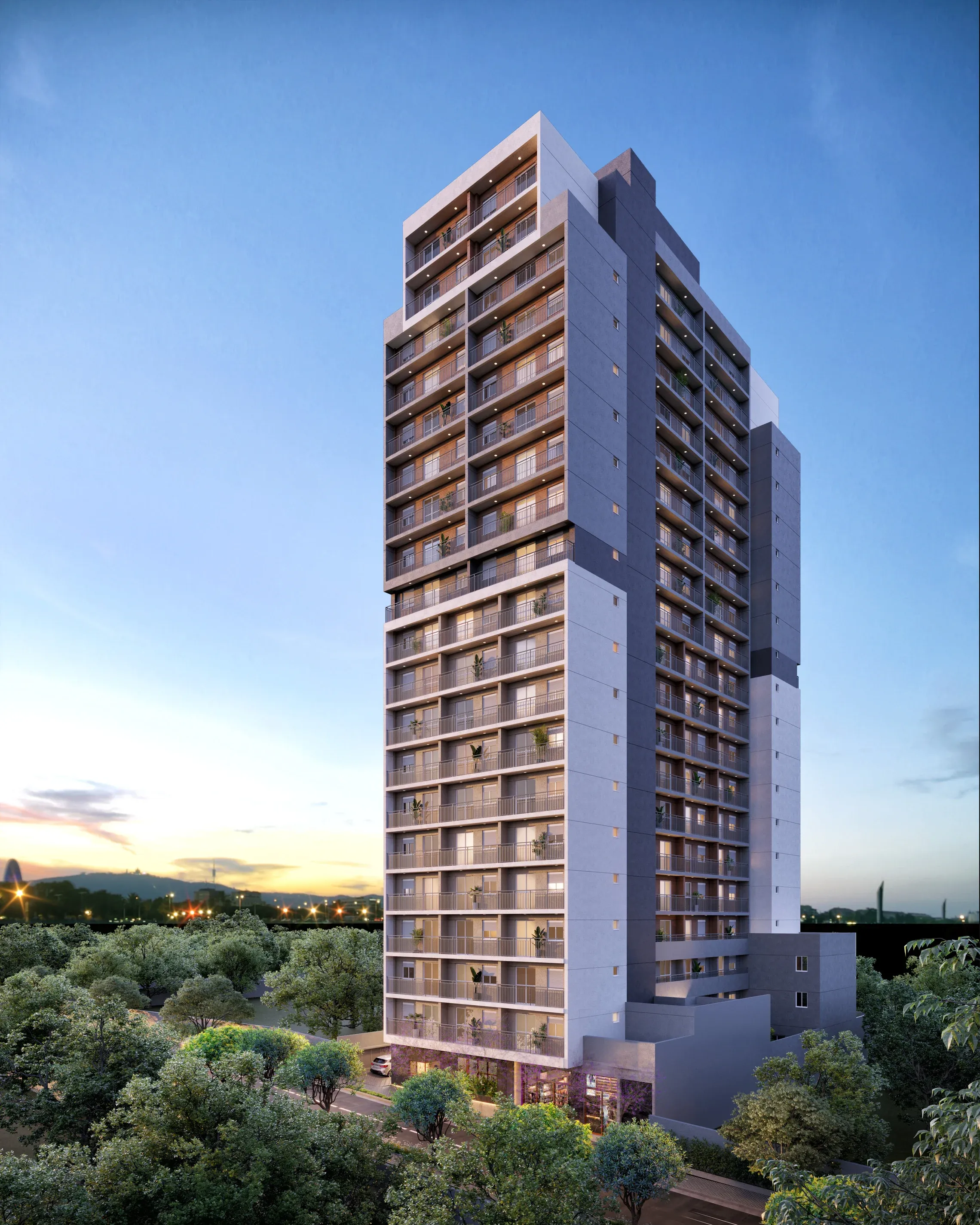 Fachada do empreendimento Unique Fit Vila Mariana localizado na Rua Capitão Cavalcanti, 332, Vila Mariana