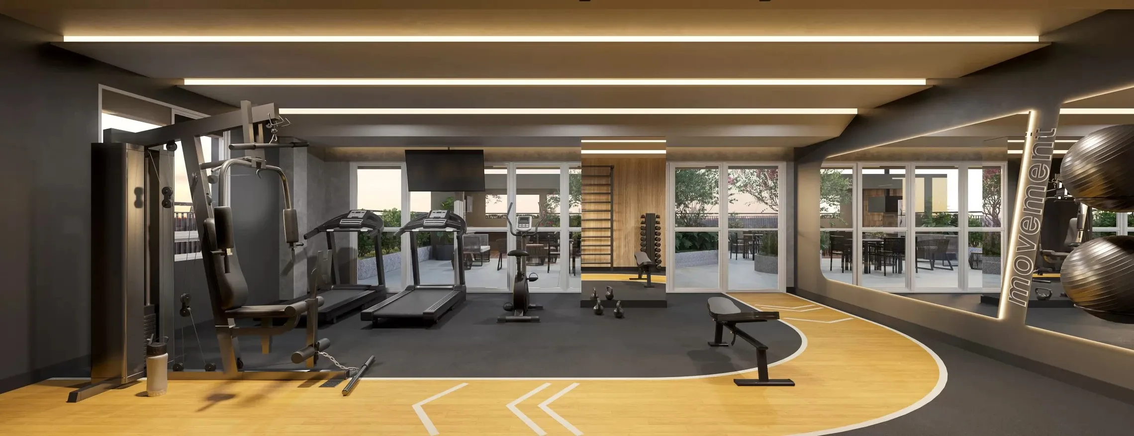 Academia - Área de lazer do Every Day Chácara Klabin em Chácara Klabin, São Paulo