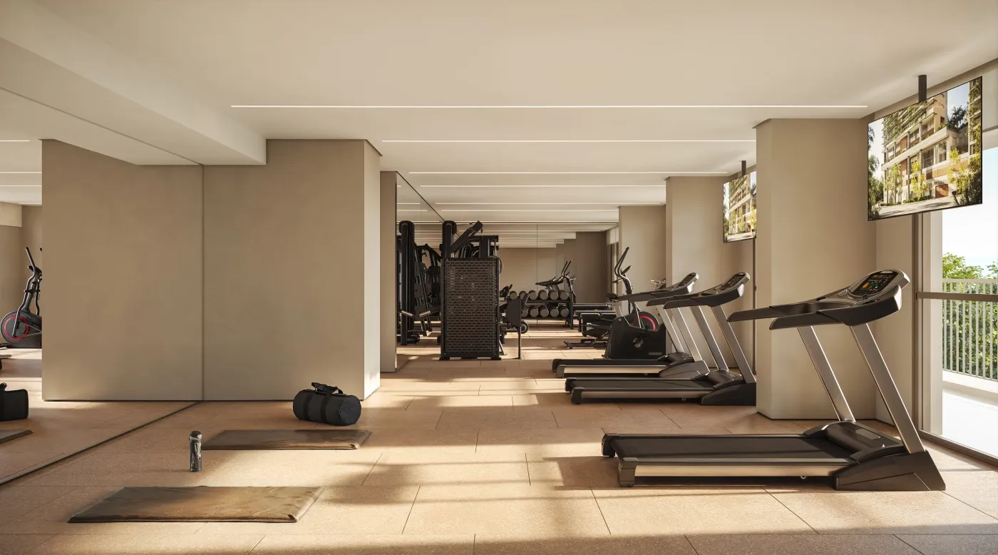 Academia - Área de lazer do Spot Paraíso em Paraíso, São Paulo