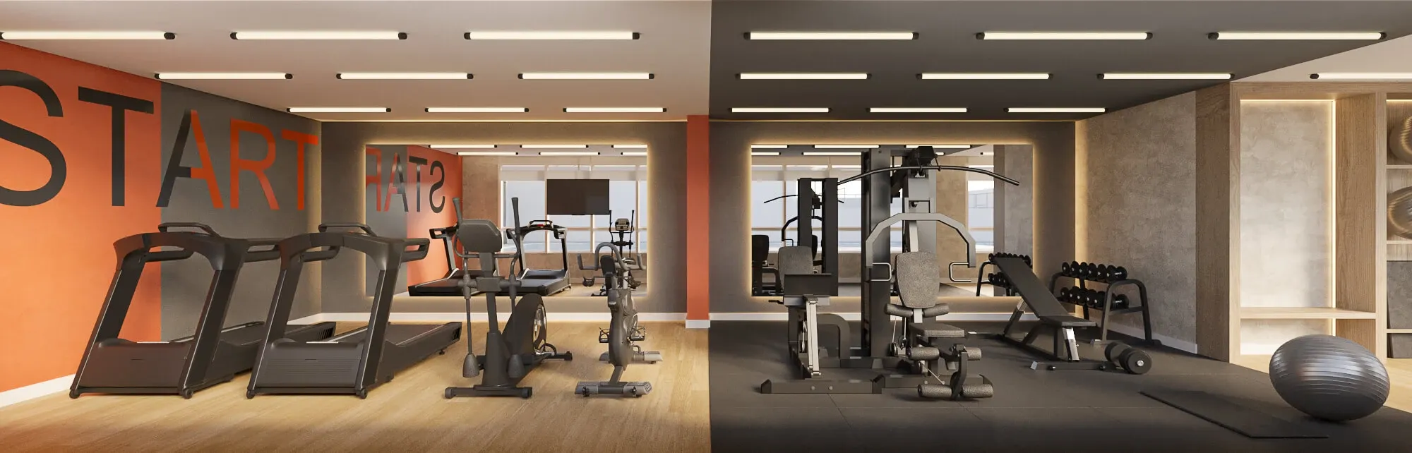 Academia - Área de lazer do EVO Vila Clementino em Vila Clementino, São Paulo