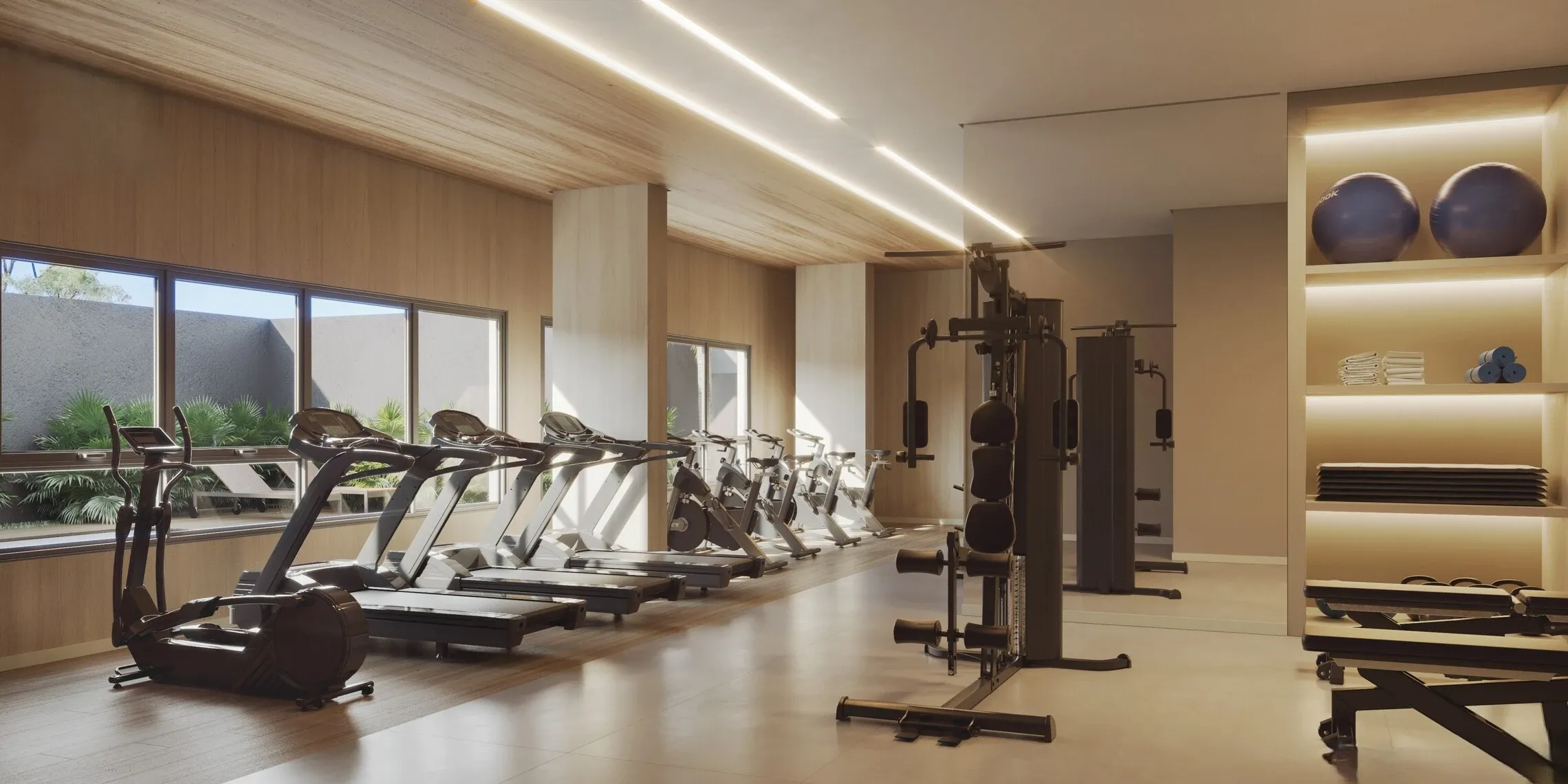 Academia - Área de lazer do Today Paulista em Aclimação, São Paulo