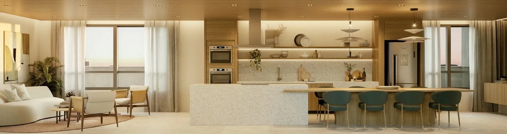 Espaço Gourmet - Área de lazer do Today Alto da Boa Vista em Alto da Boa Vista, São Paulo