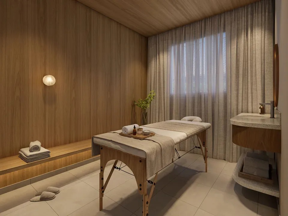 Sala de Massagem - Área de lazer do Kazzas Vila Carrão em Vila Carrão, São Paulo