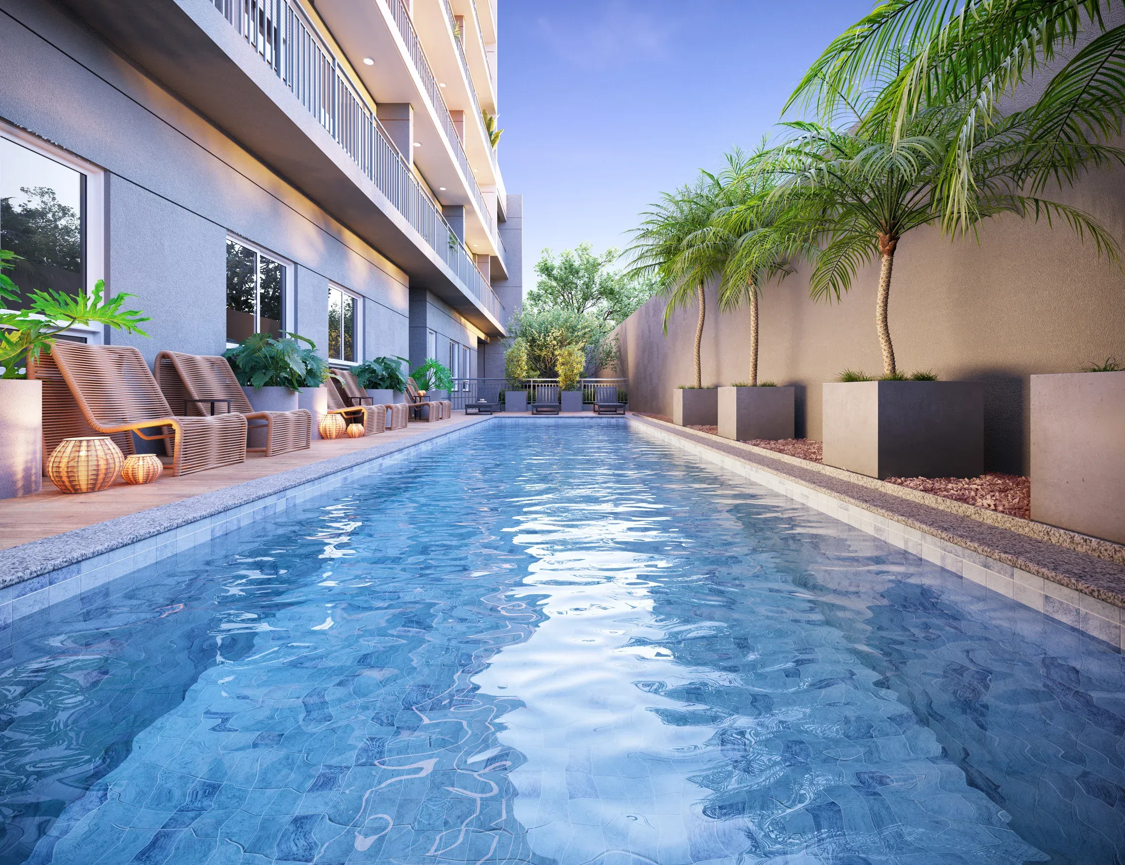 Piscina - Área de lazer do Unique Fit Vila Mariana em Vila Mariana, São Paulo