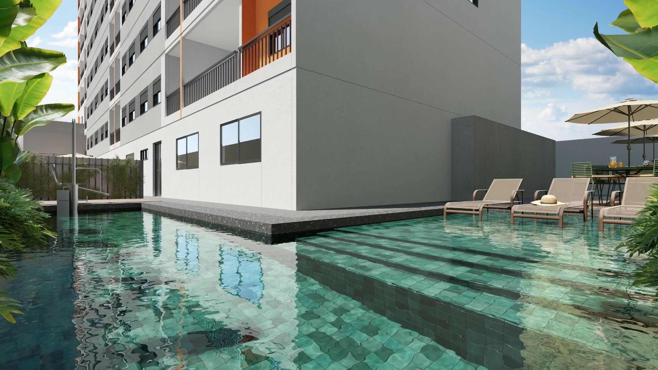 Piscina - Área de lazer do Maskan Ipiranga em Ipiranga, São Paulo
