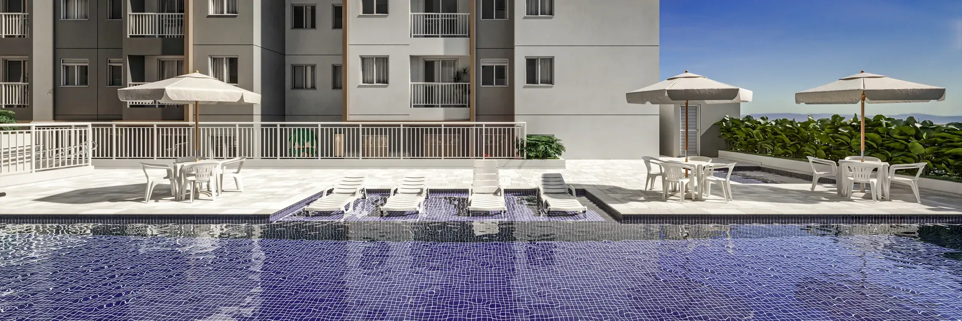 Piscina - Área de lazer do Tee Marajoara em Vila Campo Grande, São Paulo