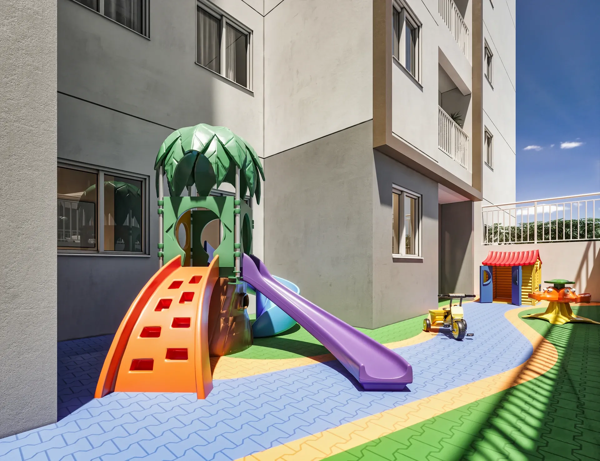 Playground - Área de lazer do Tee Marajoara em Vila Campo Grande, São Paulo
