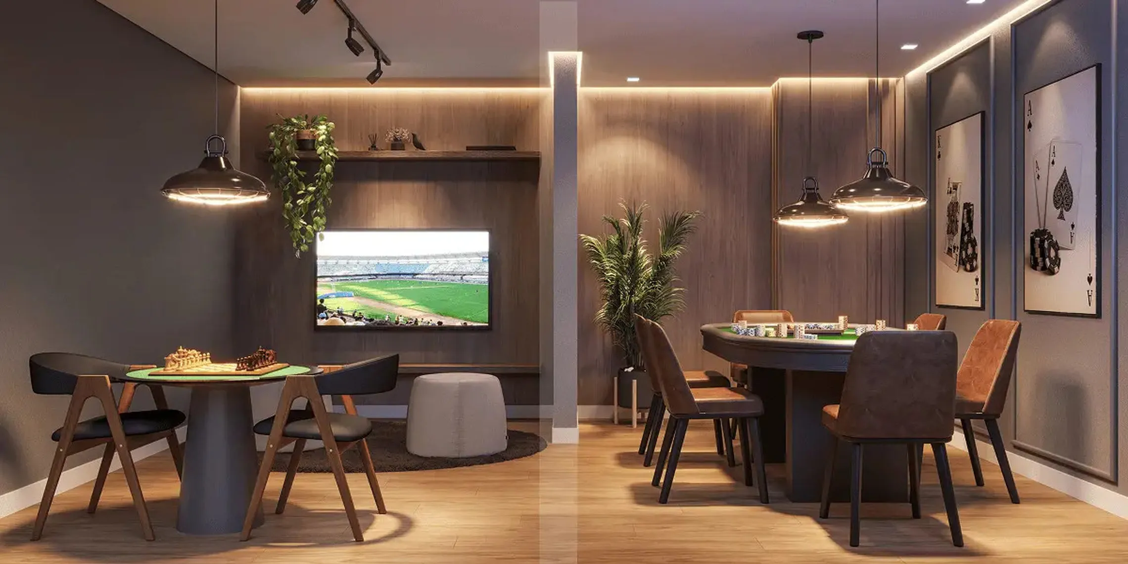 Sala de Salão de Jogos - Área de lazer do Plano&Mais Barra Funda em Barra Funda, São Paulo