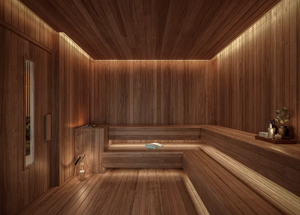 Sauna - Área de lazer do Alves Pinheiros em Pinheiros, São Paulo